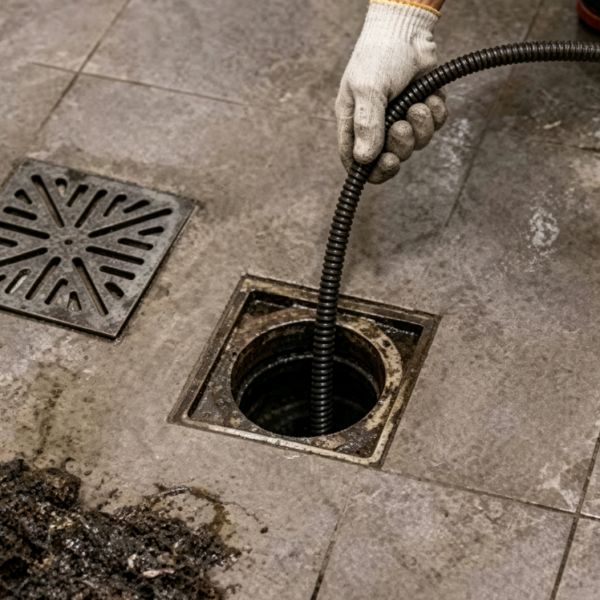 Floor Drain Odor and Buildup Cleaning Service